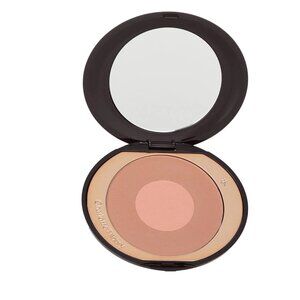 Charlotte Tilbury NIB CHEEK TO CHIC Pillow Talk Two-tone peach pink powder blush